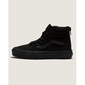 Kids Sk8-Hi Zip-Pop Check- Black/Black
