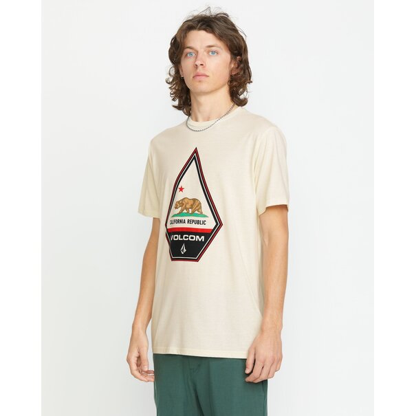 Volcom Californeye-Eh Short Sleeve Tee Off White Heather