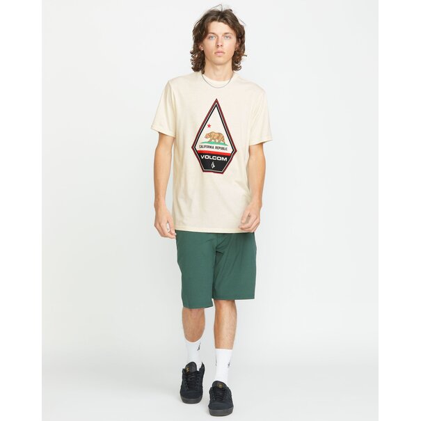 Volcom Californeye-Eh Short Sleeve Tee Off White Heather