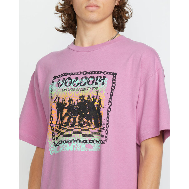 Volcom Fa F Rygalski Short Sleeve Tee Steel Purple