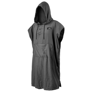 Packable Towel Poncho Grey