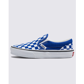 Kids Classic Slip-On-Color Theory Checkerboard- Royal/White