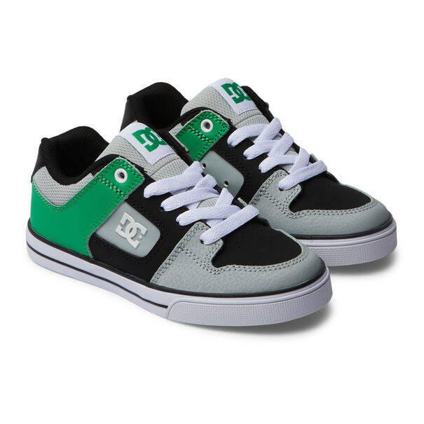 DC Shoes Youth Pure-Black/Kelly Green