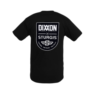 Sturgis Ride Roar Ralley Badge Tee-Black