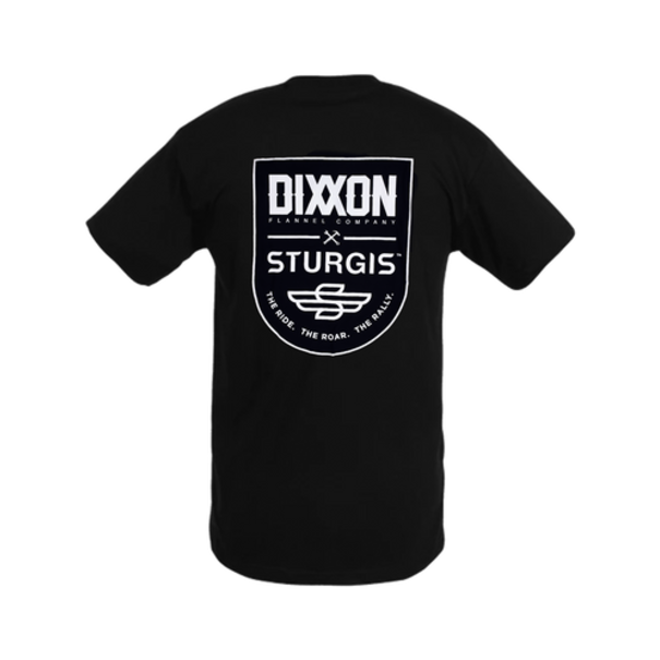 Dixxon Sturgis Ride Roar Ralley Badge Tee-Black
