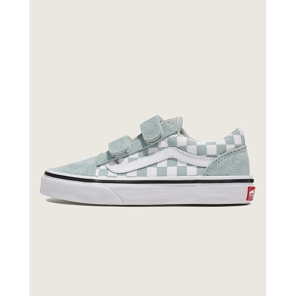 Vans Footwear Vans Kids Old Skool V-Color Theory Checkerboard-Pure Grey/White