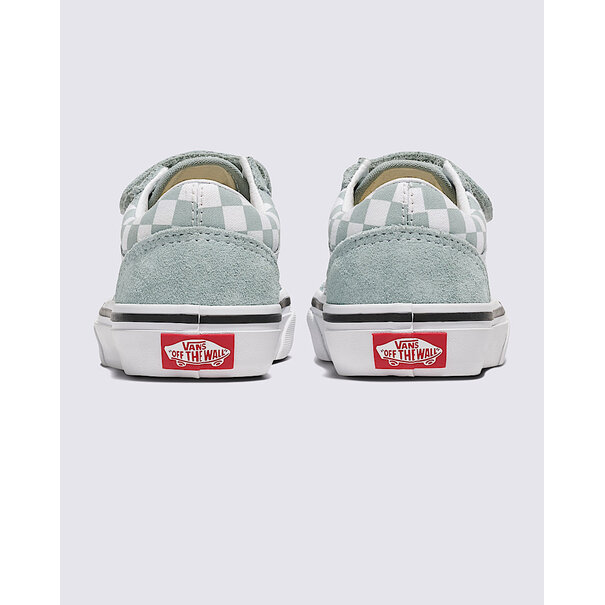Vans Footwear Vans Kids Old Skool V-Color Theory Checkerboard-Pure Grey/White