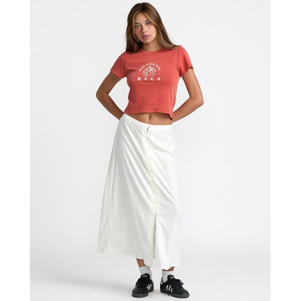 RVCA 411 Tee-Pepper Red