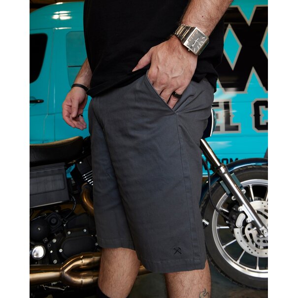 Dixxon Chino Shorts-Charcoal Gray