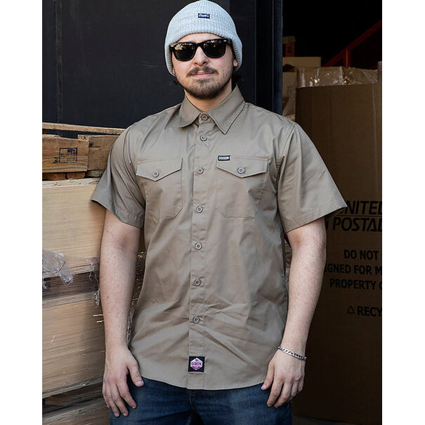Dixxon Workforce SS Shirt-Khaki