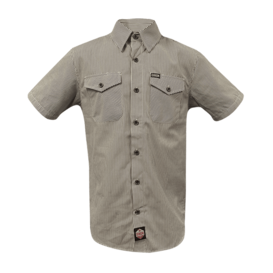 Workforce SS Shirt-Brown/White Striped