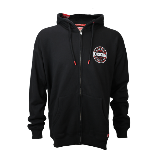Dixxon Dixxon Sturgis Ride Fast Corpo Zip Up-Black