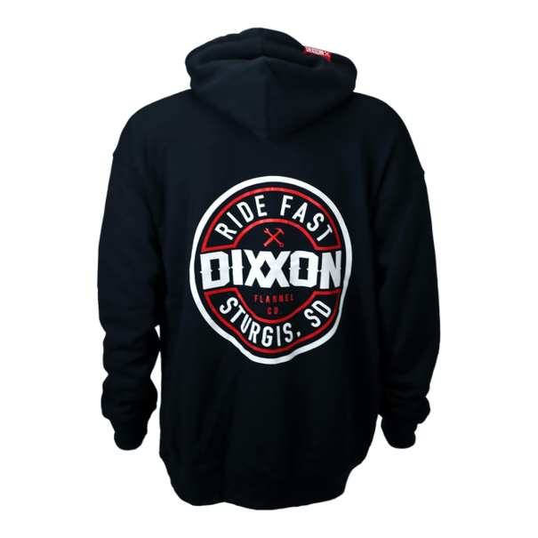 Dixxon Dixxon Sturgis Ride Fast Corpo Zip Up-Black