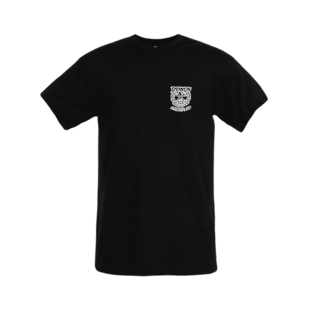 Dixxon Sturgis Grey Sketchy Crest SS Tee-Black