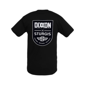 Dixxon Sturgis Ride Roar Rally Badge SS Tee-Black