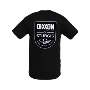 Dixxon Sturgis Ride Roar Rally Badge SS Tee-Black