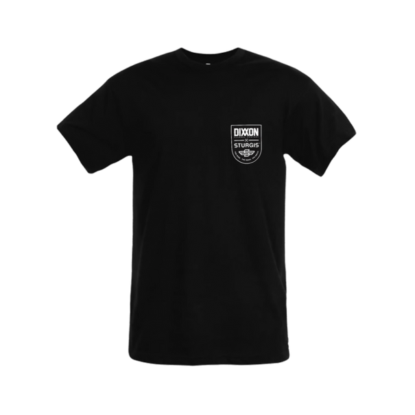 Dixxon Dixxon Sturgis Ride Roar Rally Badge SS Tee-Black