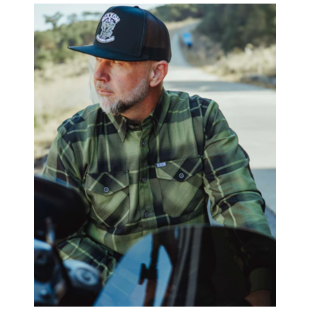 Dixxon Crazy Horse Flannel-Green/Black