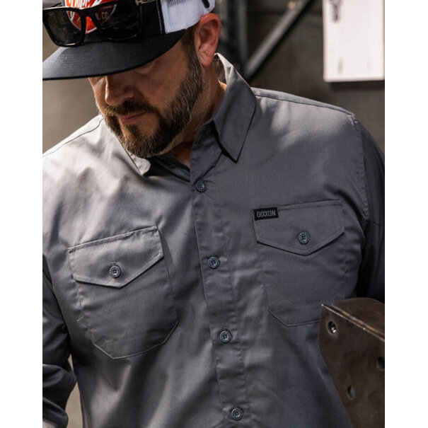 Dixxon Workforce Long Sleeve Button Up / Charcoal
