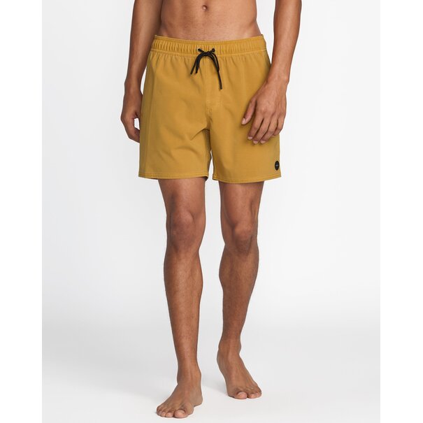 RVCA VA Pigment Elastic Short 16-Old Gold