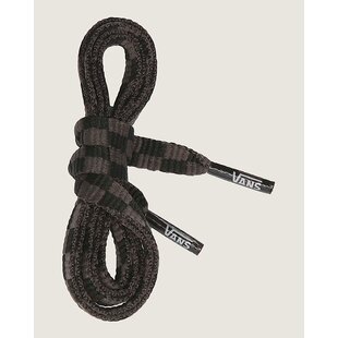 Flat Laces-Black/Charcoal Checkered- 36"