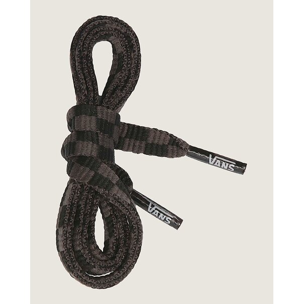 Vans Footwear Flat Laces-Black/Charcoal Checkered- 36"