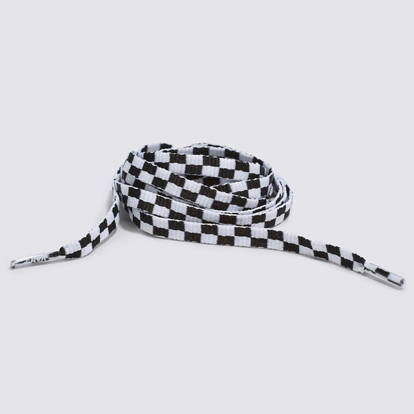 Vans Footwear Flat Laces-Black/White Checkered-54"