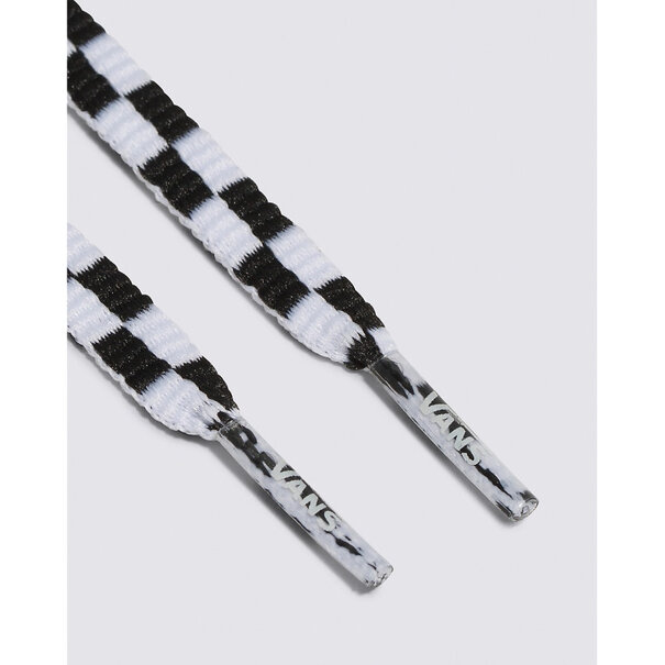 Vans Footwear Flat Laces-Black/White Checkered-54"
