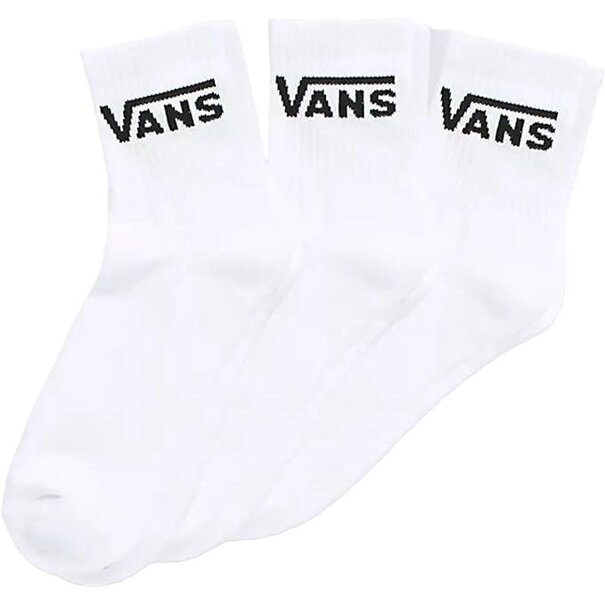 Vans Footwear Women's Classic Half Crew-White-3-Pack