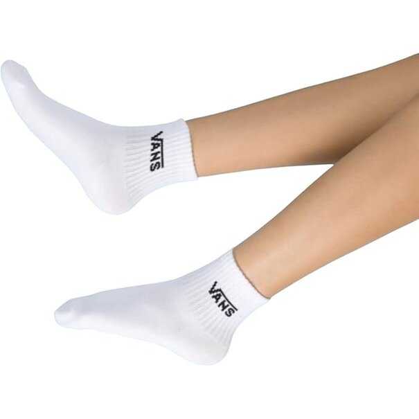 Vans Footwear Women's Classic Half Crew-White-3-Pack