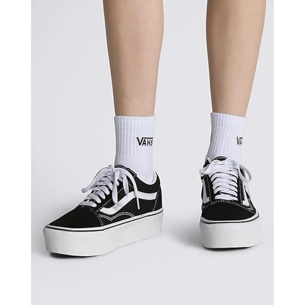 Vans Footwear Women's Classic Half Crew-White-3-Pack