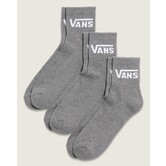 Classic Half Crew-Heather Grey-3 Pack