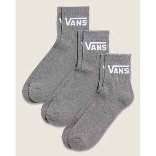Classic Half Crew-Heather Grey-3 Pack