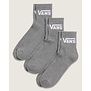 Classic Half Crew-Heather Grey-3 Pack