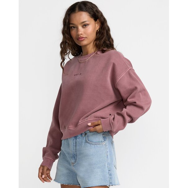 RVCA Forever Fleece-Acid Brown