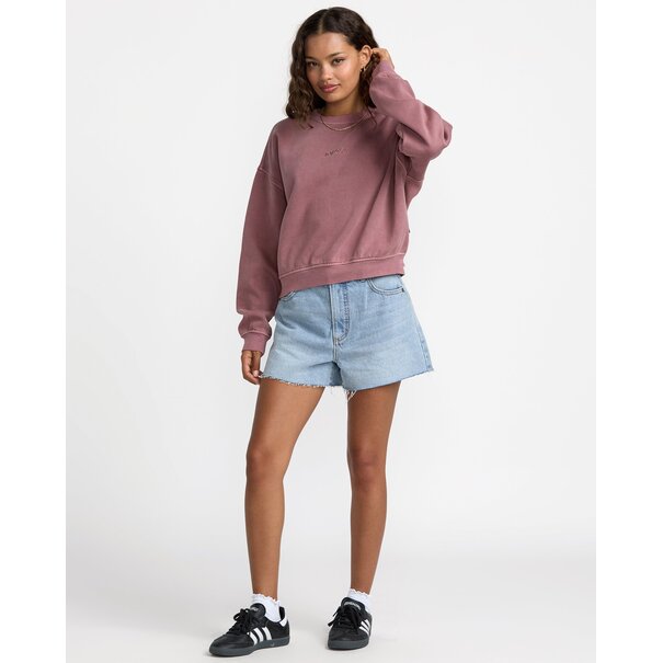 RVCA Forever Fleece-Acid Brown