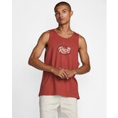 Frond Script Tank-Dusty Red