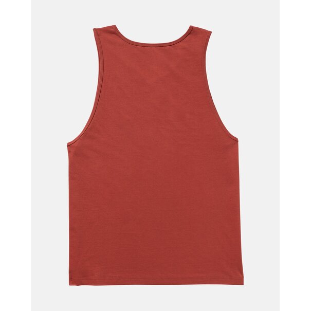 RVCA Frond Script Tank-Dusty Red
