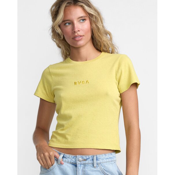 RVCA Forever Tee-Thyme Green