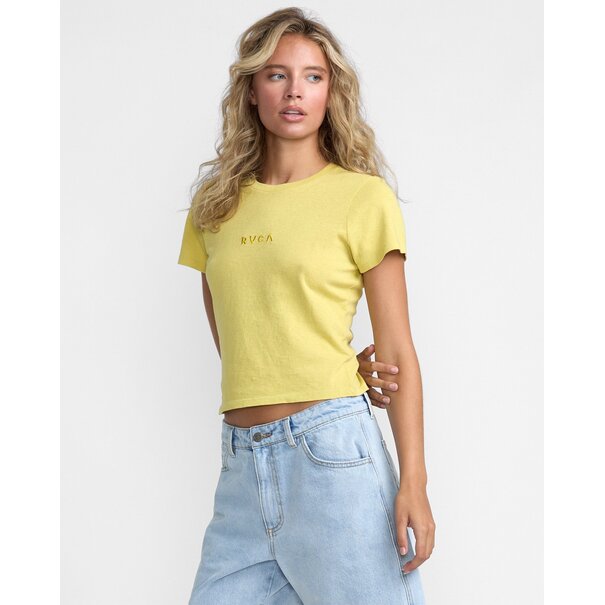 RVCA Forever Tee-Thyme Green