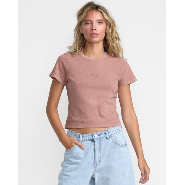 RVCA Forever Tee-Acid Brown