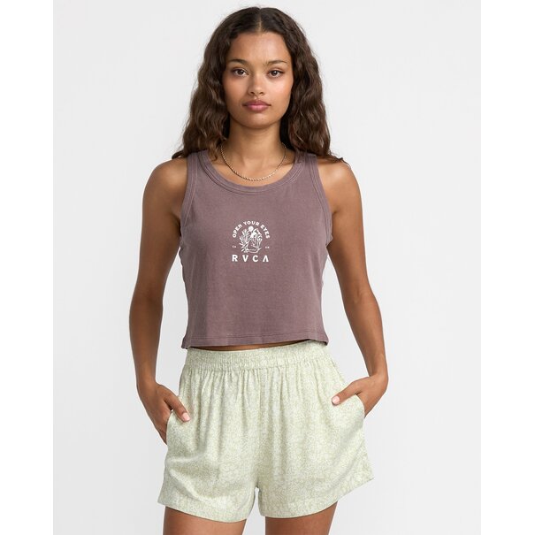 RVCA Flow Tank-Coffee Bean