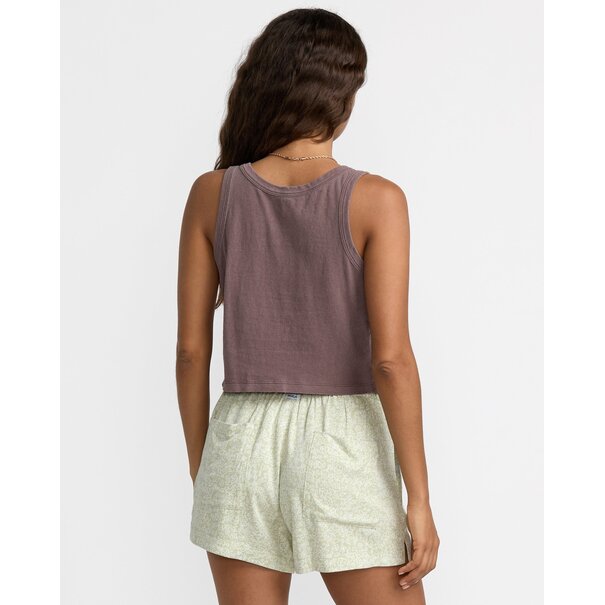 RVCA Flow Tank-Coffee Bean