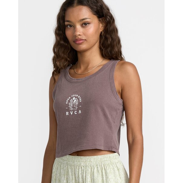 RVCA Flow Tank-Coffee Bean