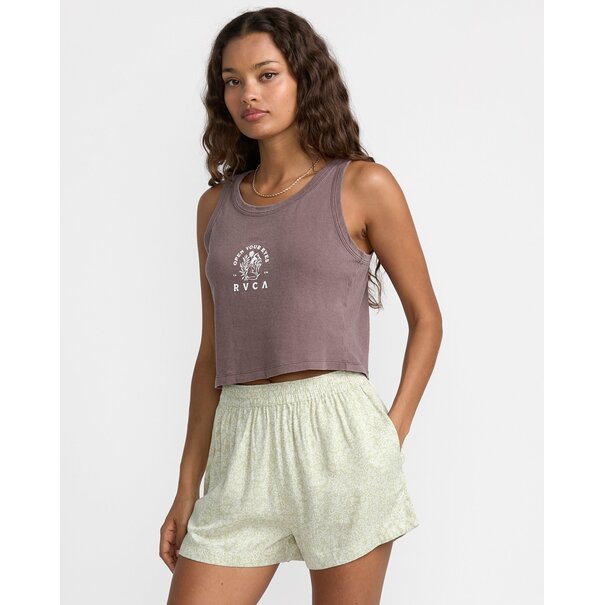 RVCA Flow Tank-Coffee Bean