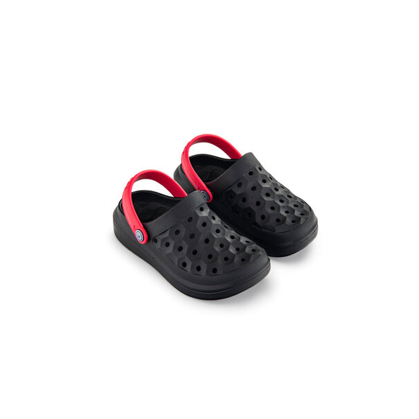 Joybees Footwear Kids Varsity Clog-Black/Red