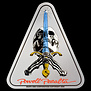 Powell Peralta Sticker-Skull With Sword Triangle