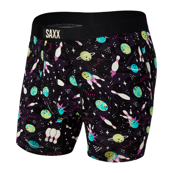 saxx underwear ulta boxer brief fly black cosmetic bowling M