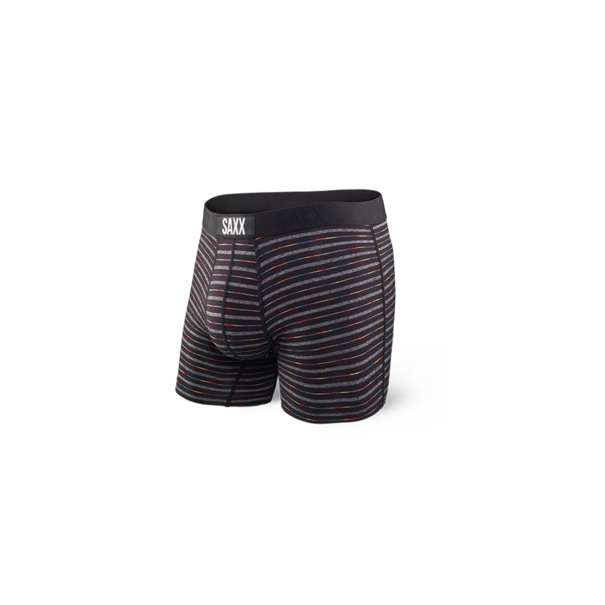 Saxx vibe boxer brief black gradient stripe M