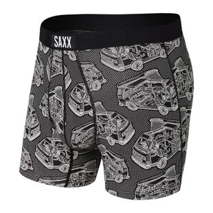 Saxx underwear vibe boxer brief black van life S